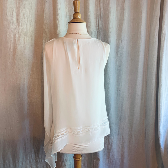 White House Black Market Asymetrical Blouse - Picture 3 of 8